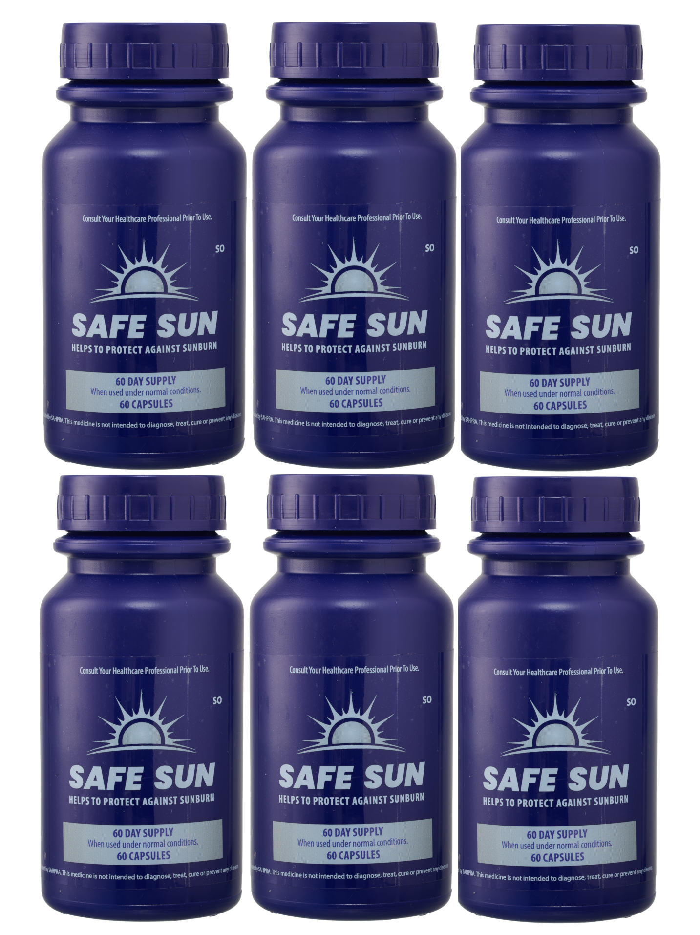 Safe Sun Skin Shield Sun Protection 60's x 6